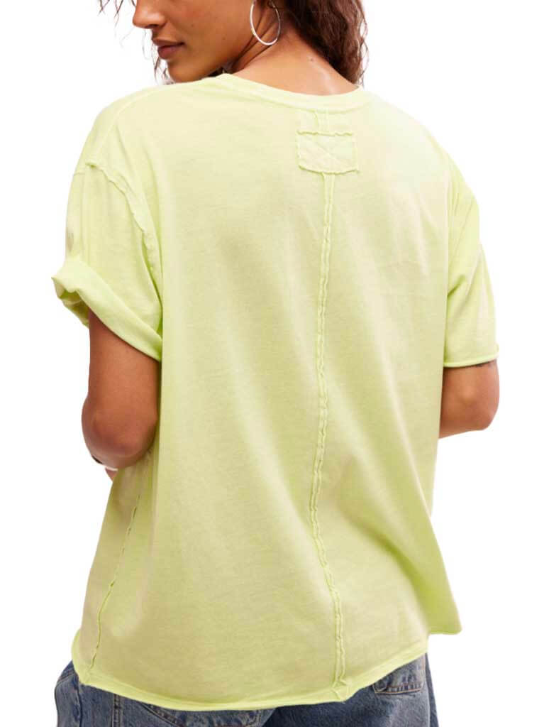 Free People Nina Tee in Sunny Lime