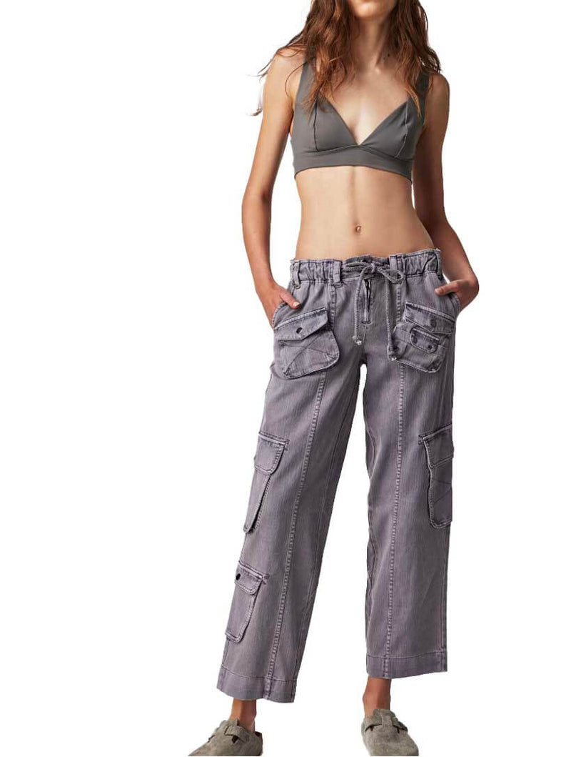 Free People Tahiti Cargo Pant in Ashblown