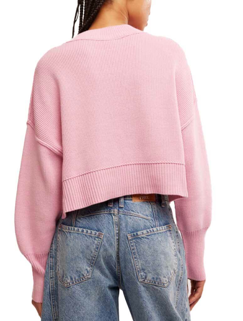 Free People Easy Street Crop Pullover Sweater