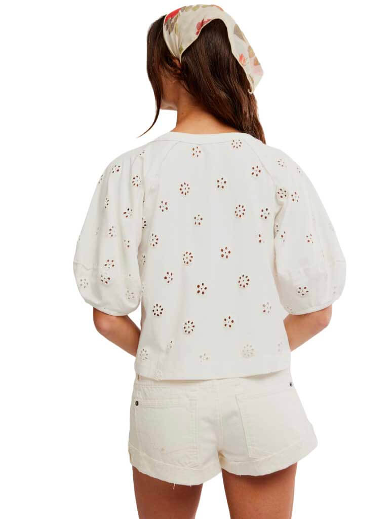 Free People Jessie Eyelet Tee