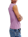 Free People Riley Tee in Mauve Mousse