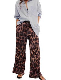 Free People All Out Satin Leopard Pant