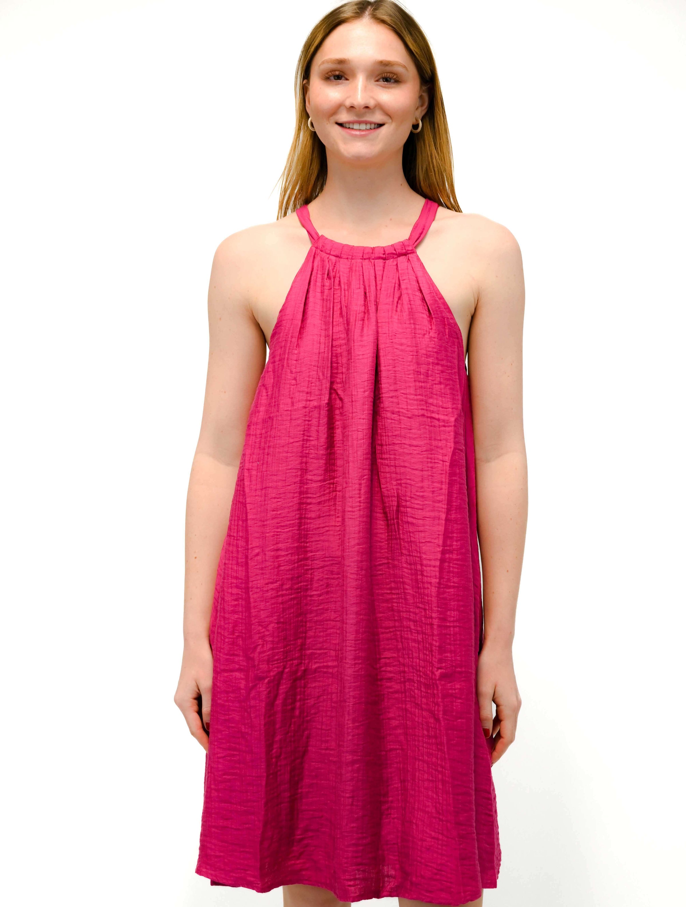 Alisier Woven Dress in Rose