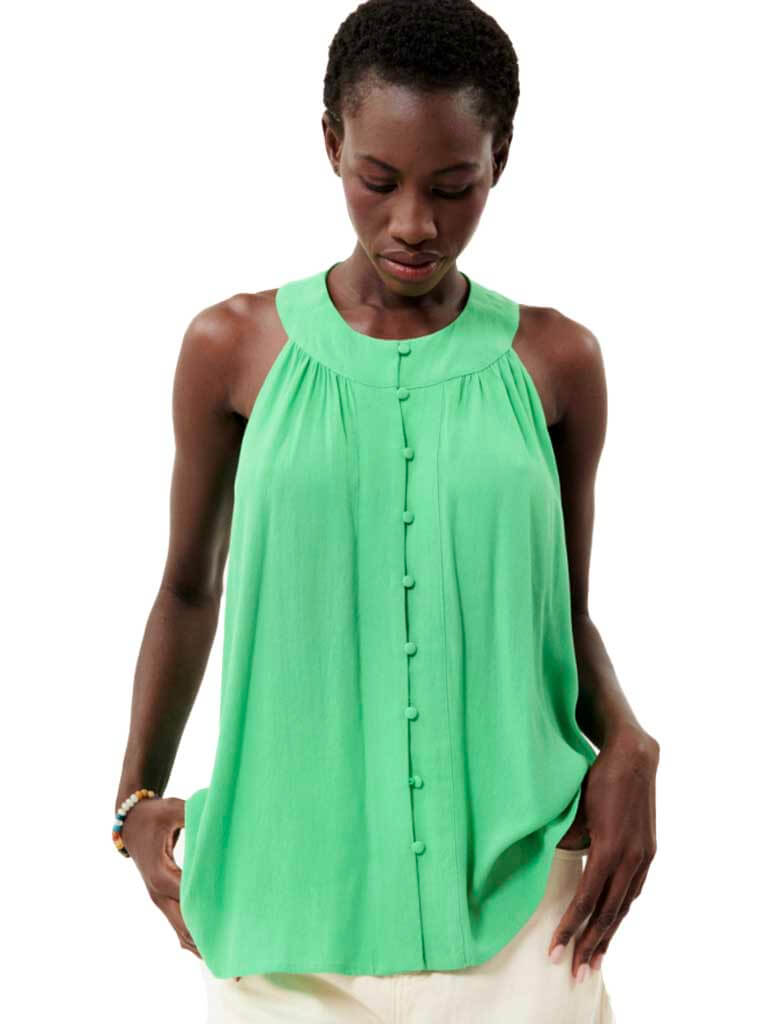 Liese Sleeveless Blouse in Green