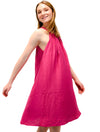 Alisier Woven Dress in Rose