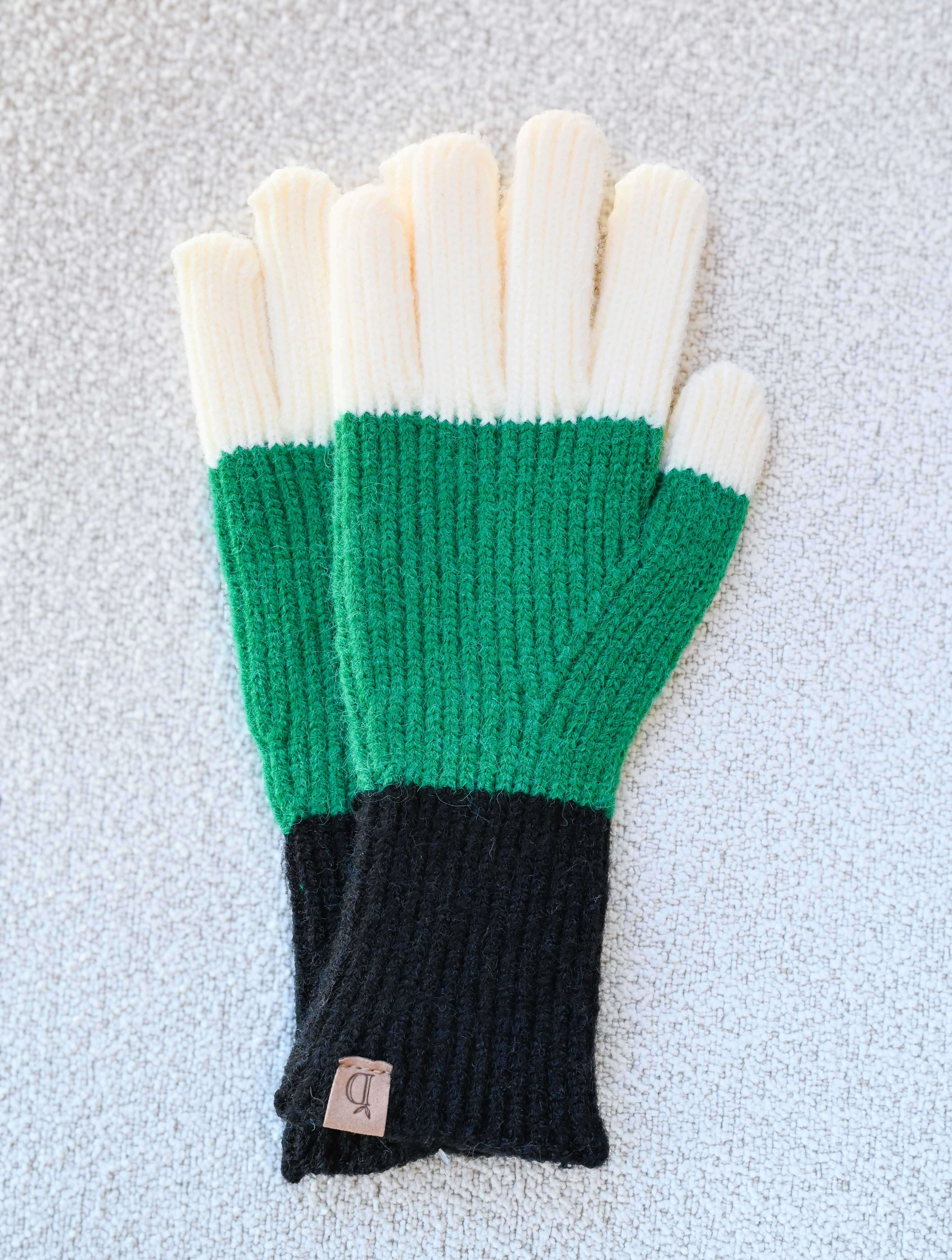 Trio Color Block Gloves