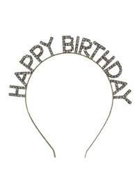 Crystal Paved Happy Birthday Headband