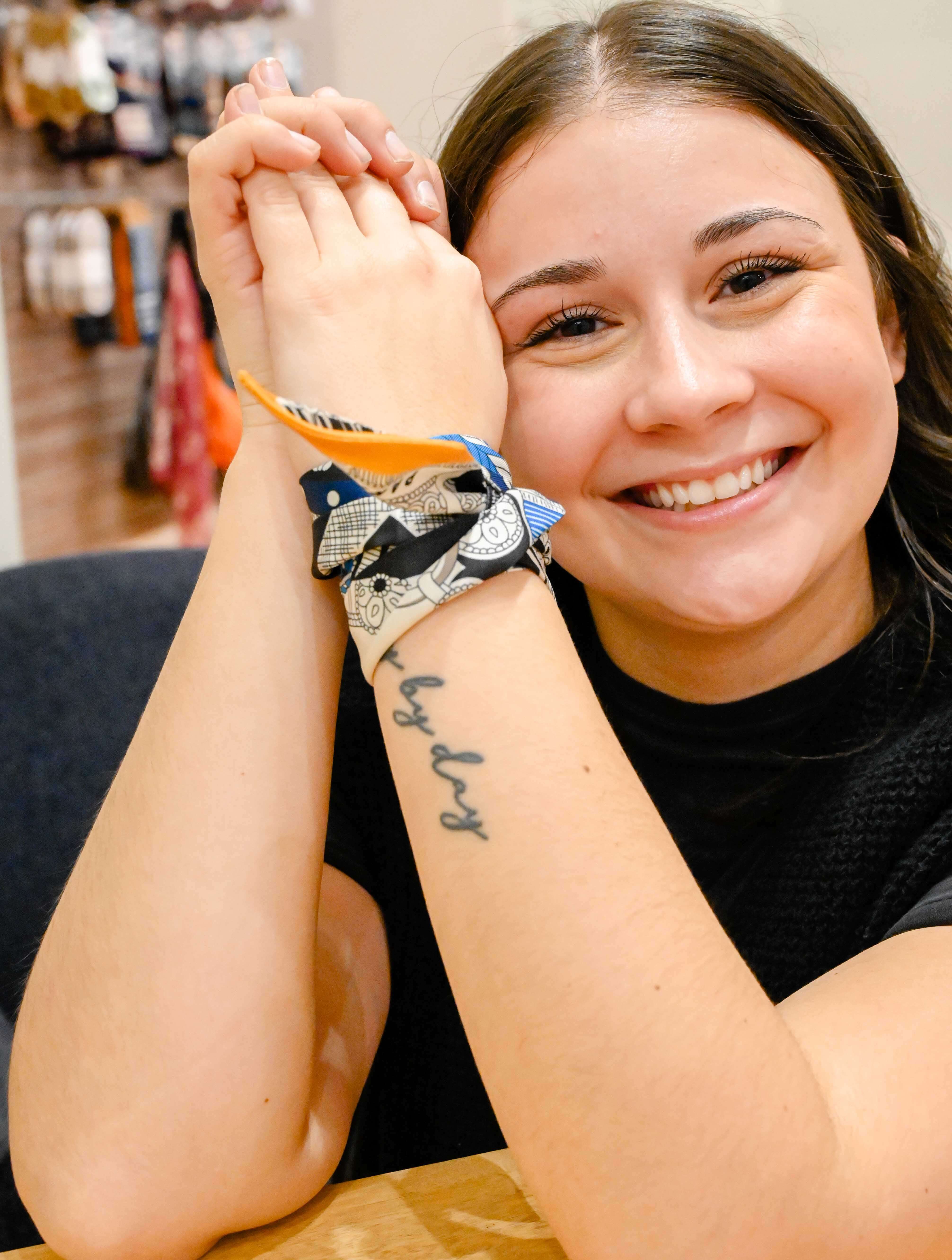 Patterned Lightweight Twilly Scarf