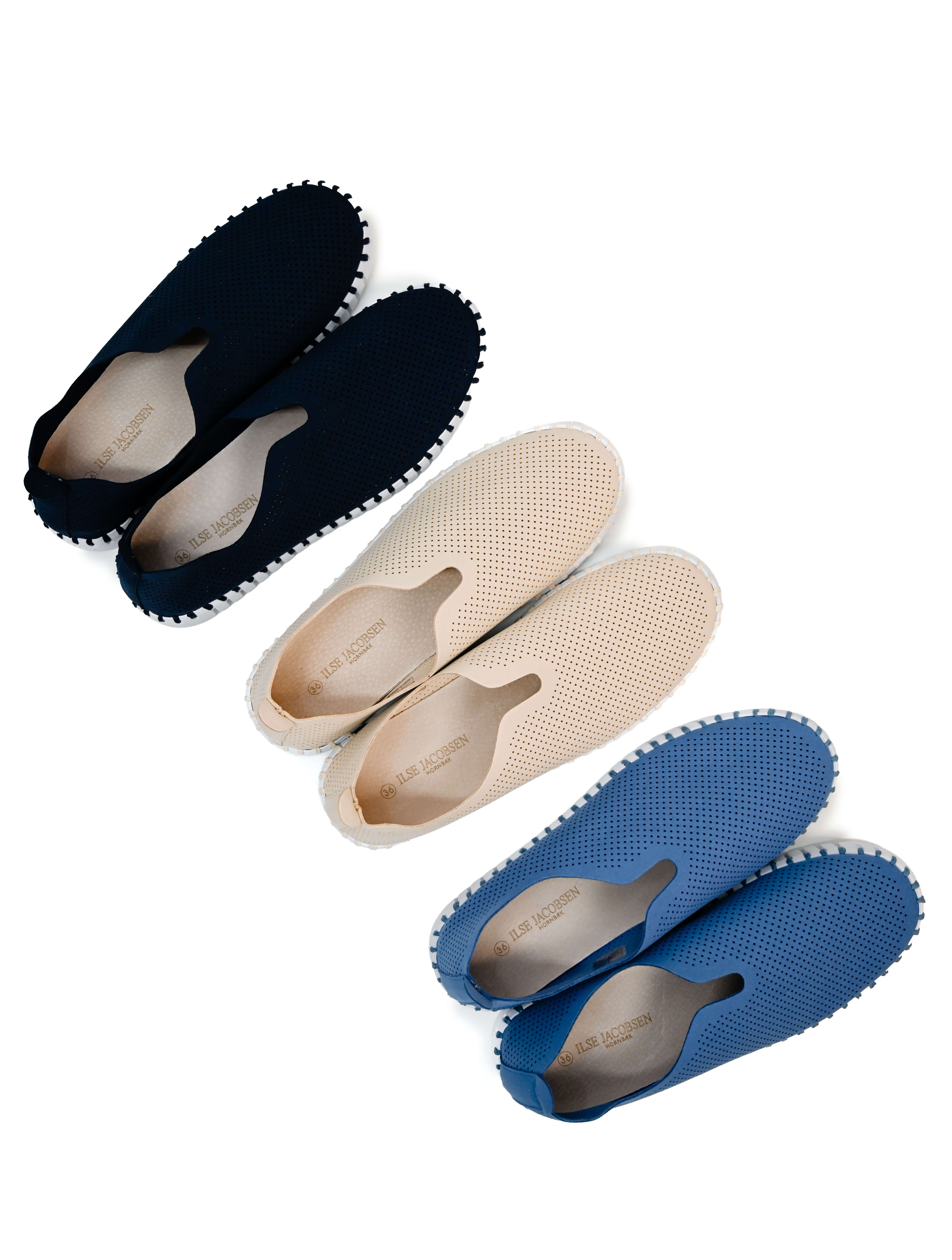 Ilse Jacobsen Tulip 0001 Perforated Slip-On Sneaker (Final Sale)*