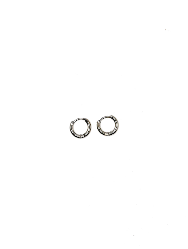 Extra Small Huggie Earrings in Silver