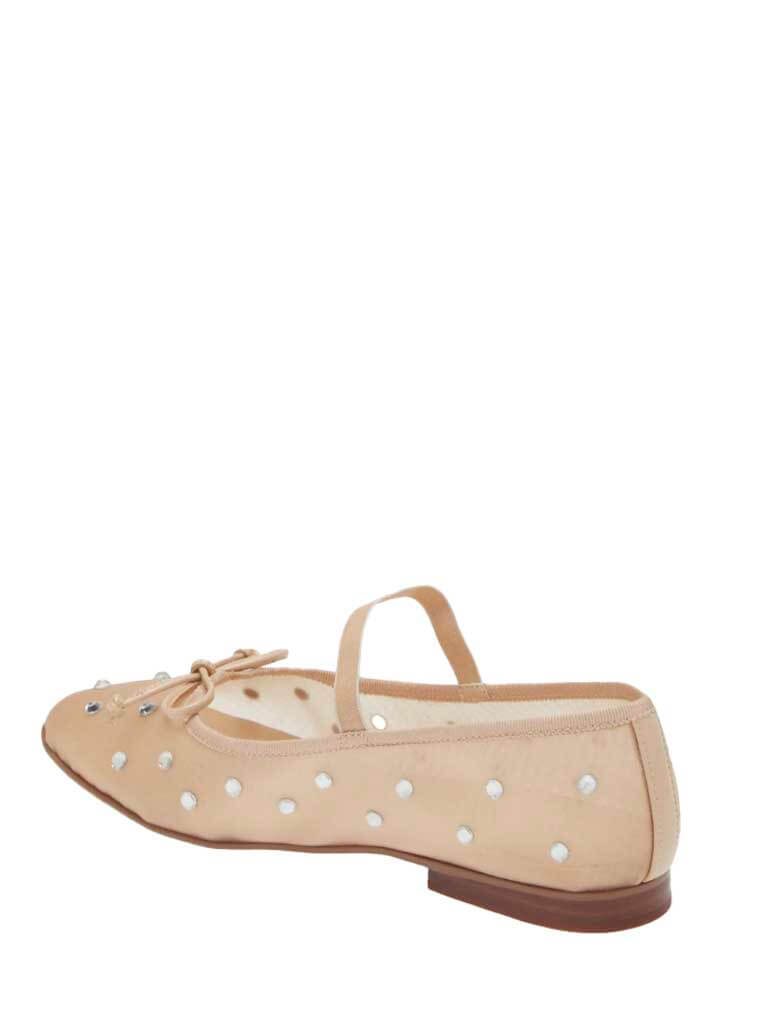 Jeffrey Campbell Releve Embellished Mary Jane in Natural Mesh Clear Combo (Final Sale)