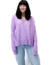 Wagner Knit Top in Sheer Lilac