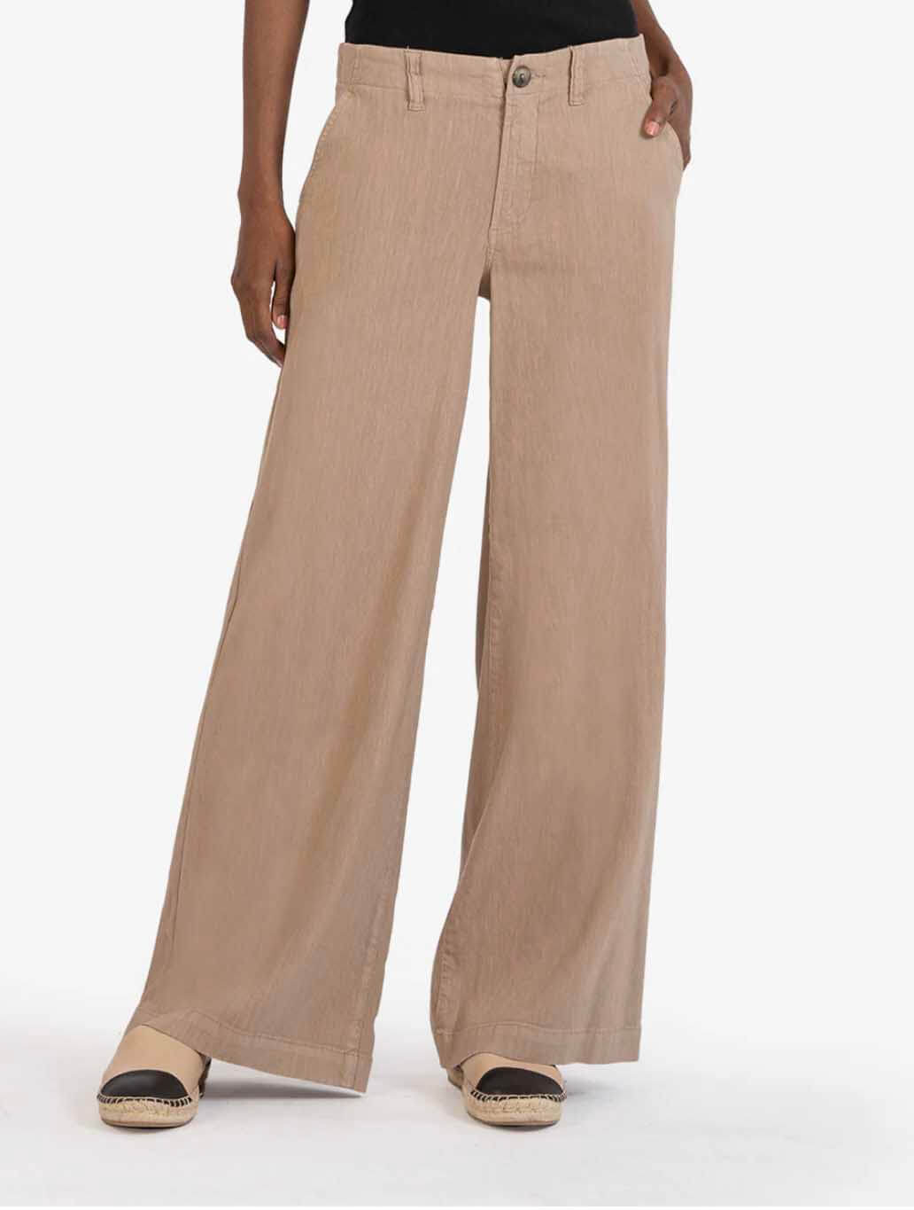 Kut From The Kloth Meg Linen Wide Leg Pant