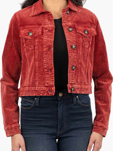 Kut From The Kloth Julie Corduroy Crop Jacket