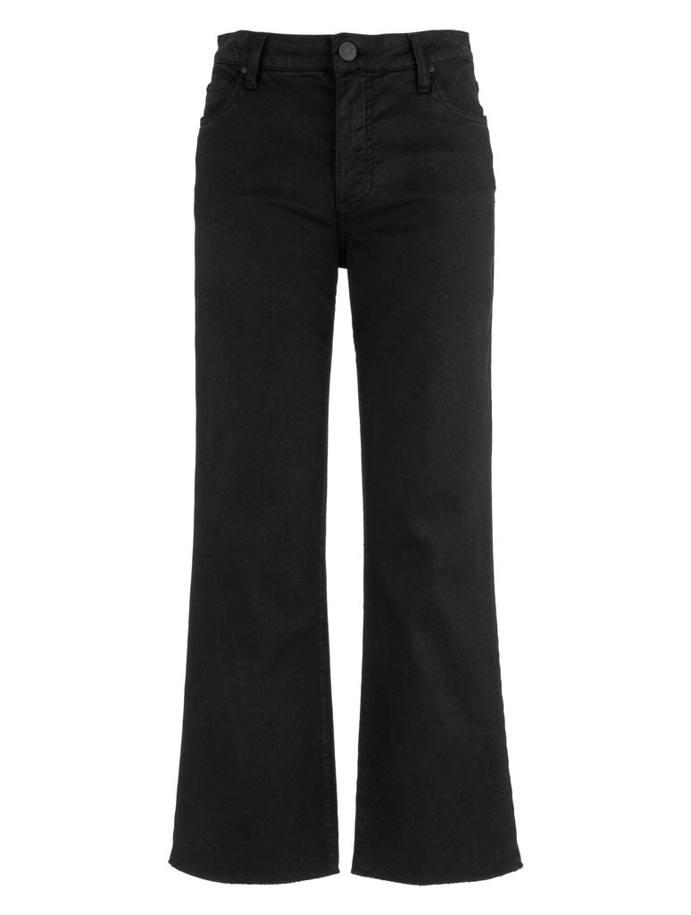 Kut From The Kloth Kelsey High Rise Ankle Flare With Raw Hem