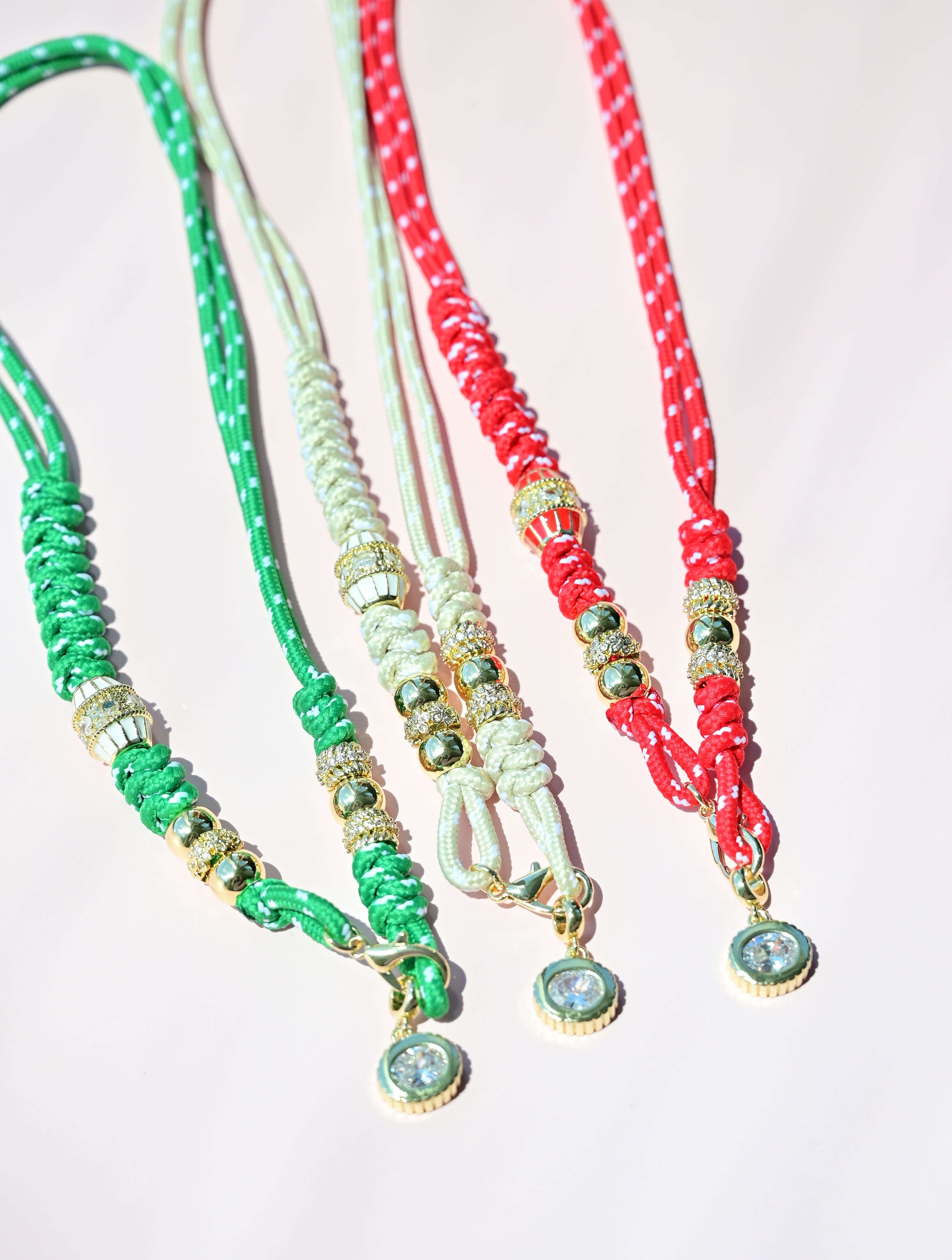 Corded Rope Charm Necklace