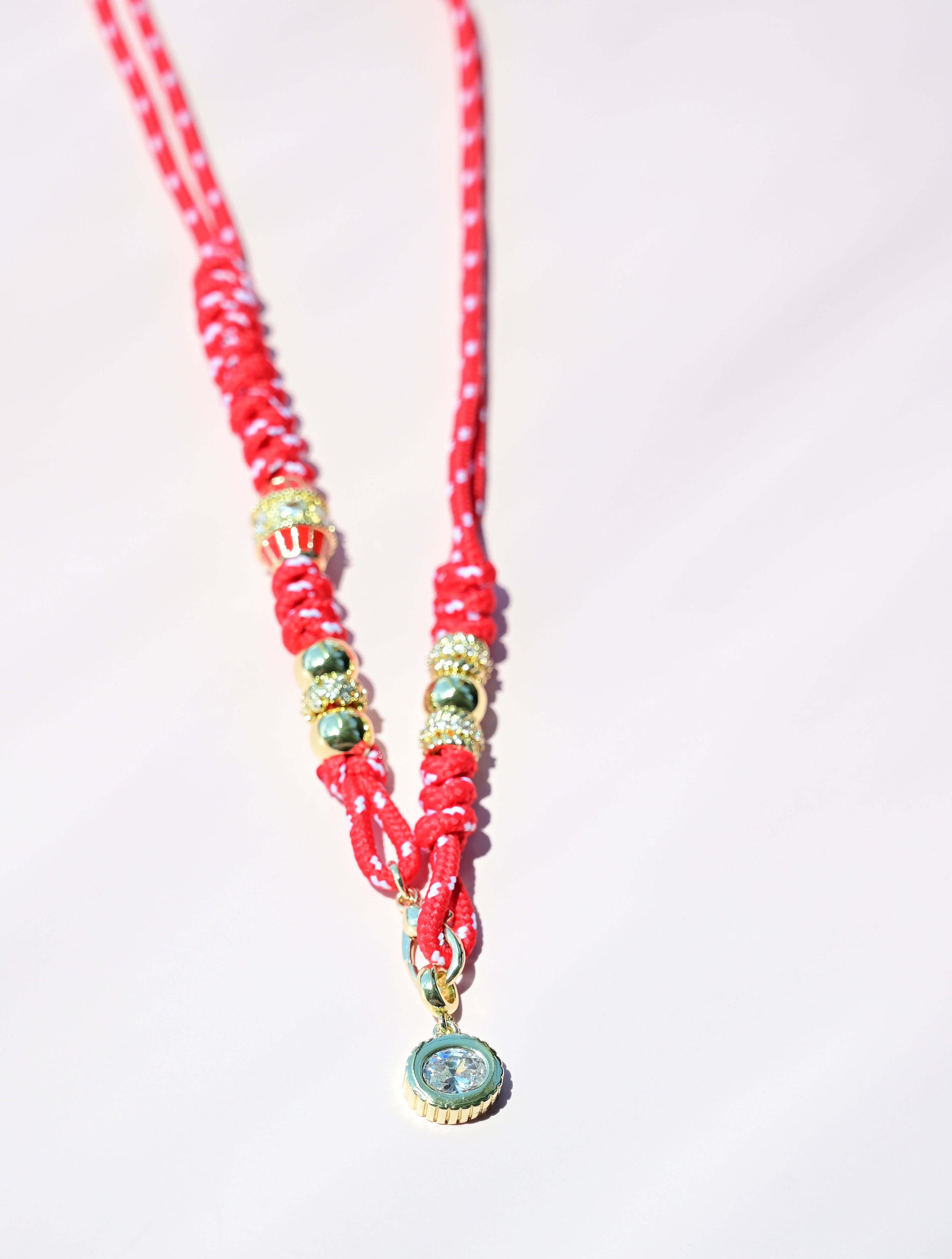 Corded Rope Charm Necklace