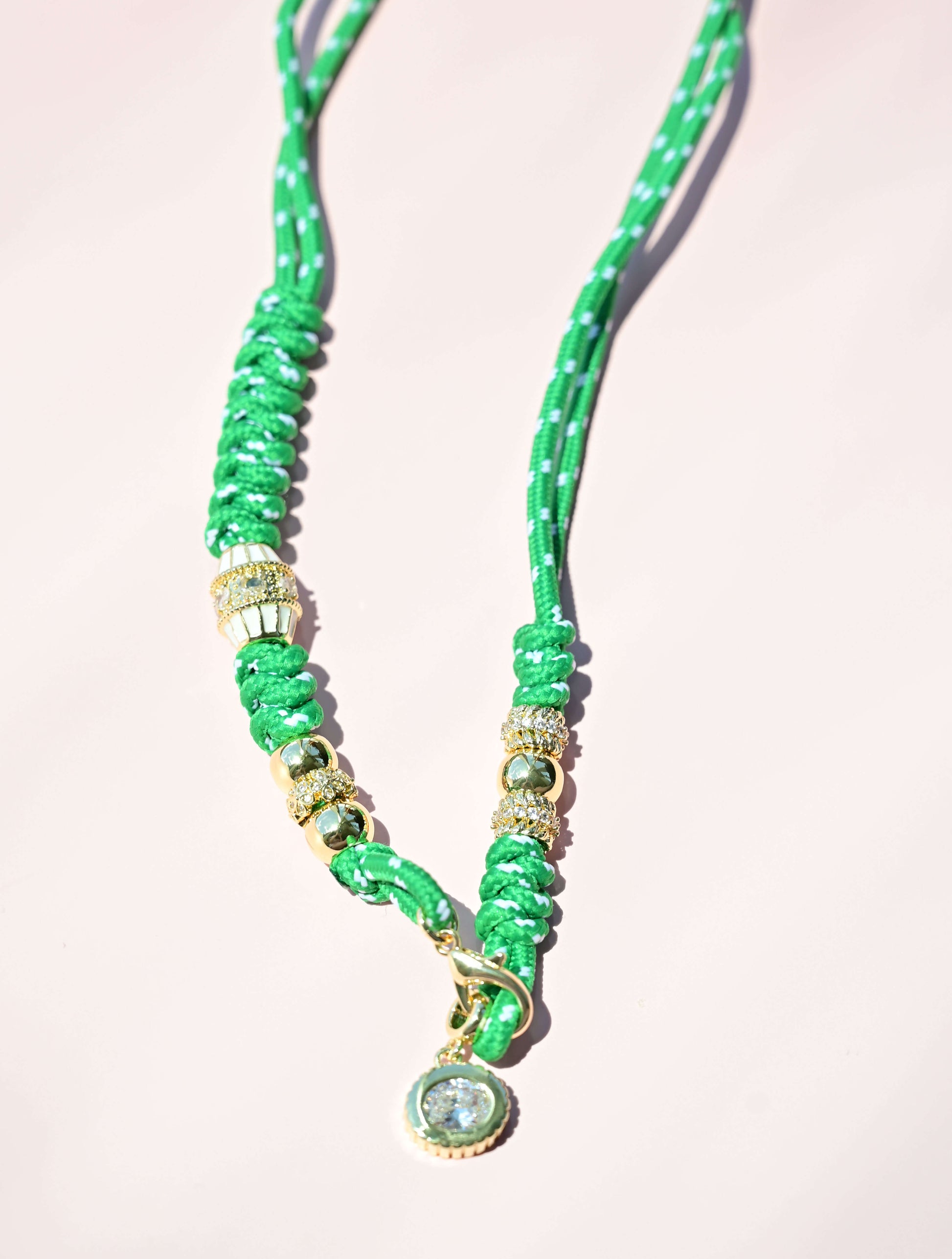 Corded Rope Charm Necklace
