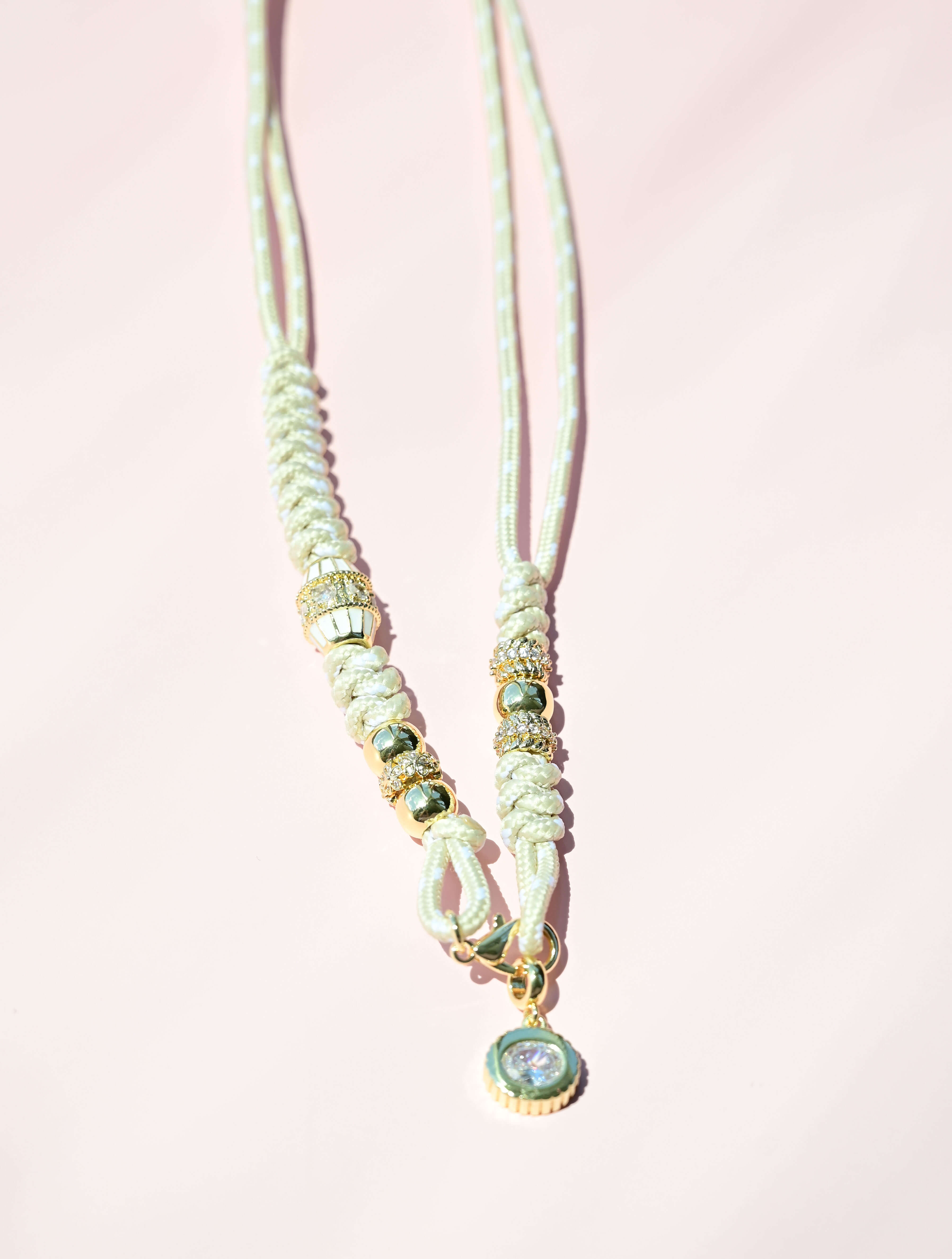 Corded Rope Charm Necklace