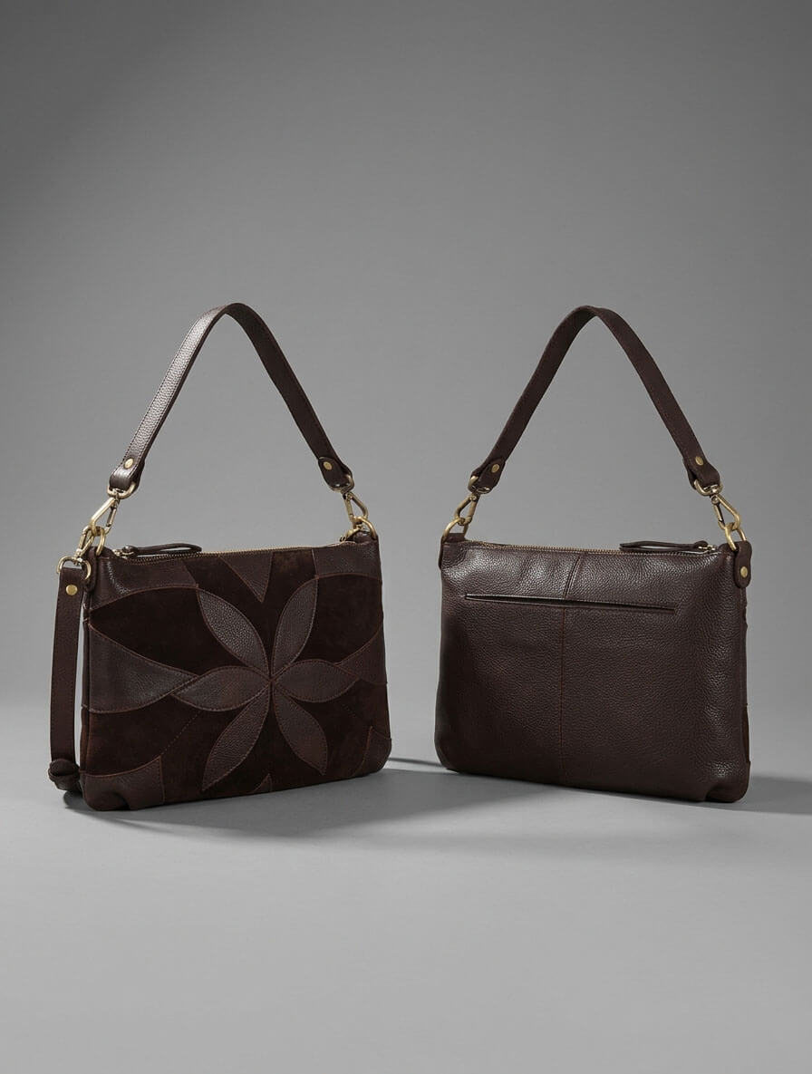 Stevie Suede Leather Crossbody Bag