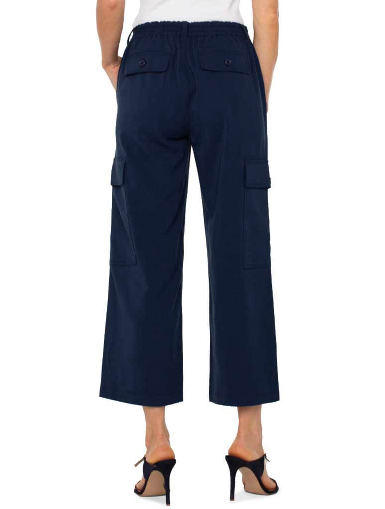 Liverpool Hi-Rise Cargo Crop Straight Pant