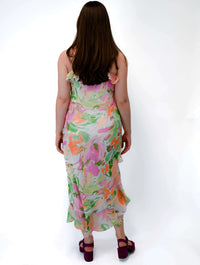 Painterly Love Maxi Dress in Multi Color