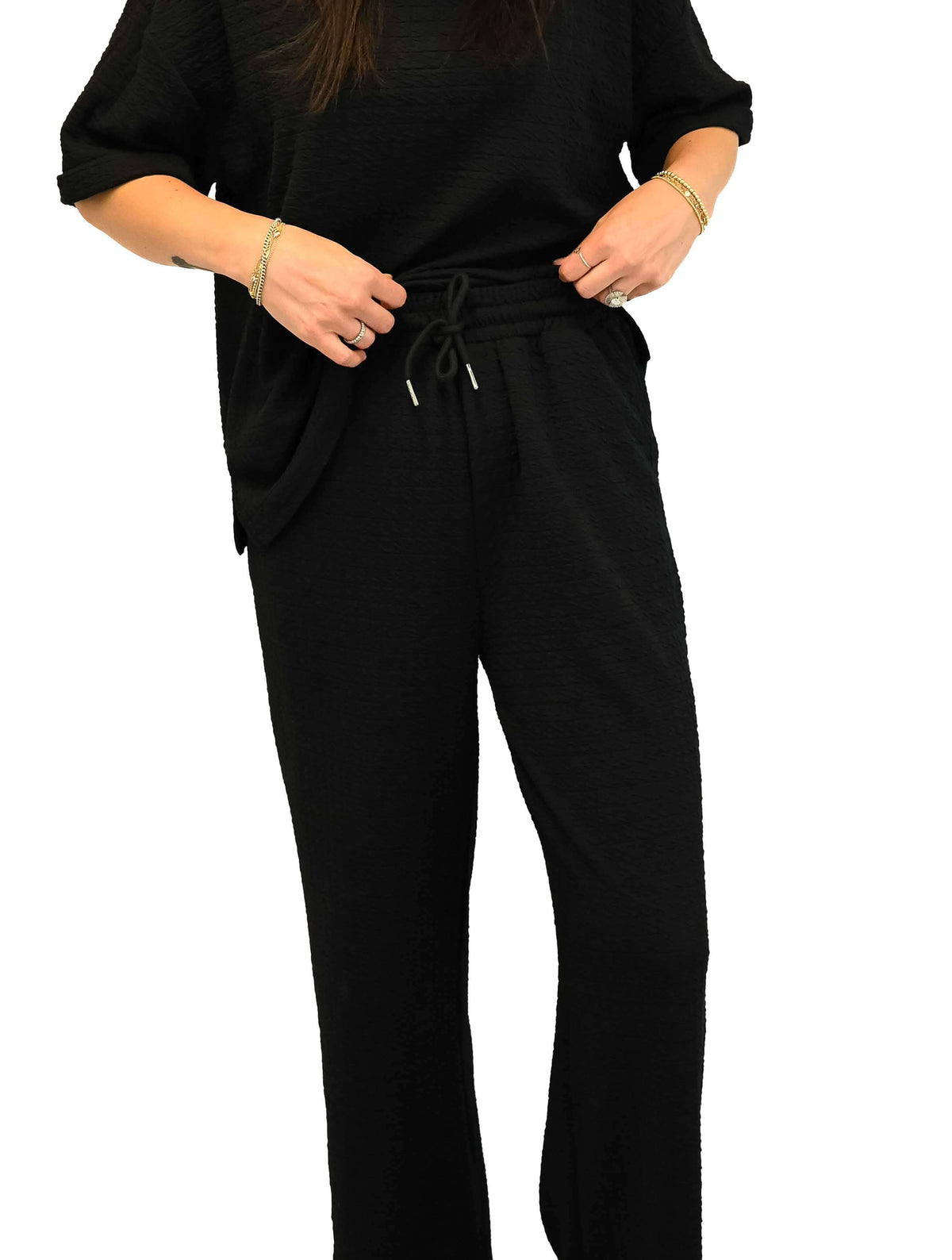 Ribbed Knit Slouchy Pant