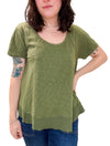 Short Sleeve Scoop Neck Tee in Mountain Moss