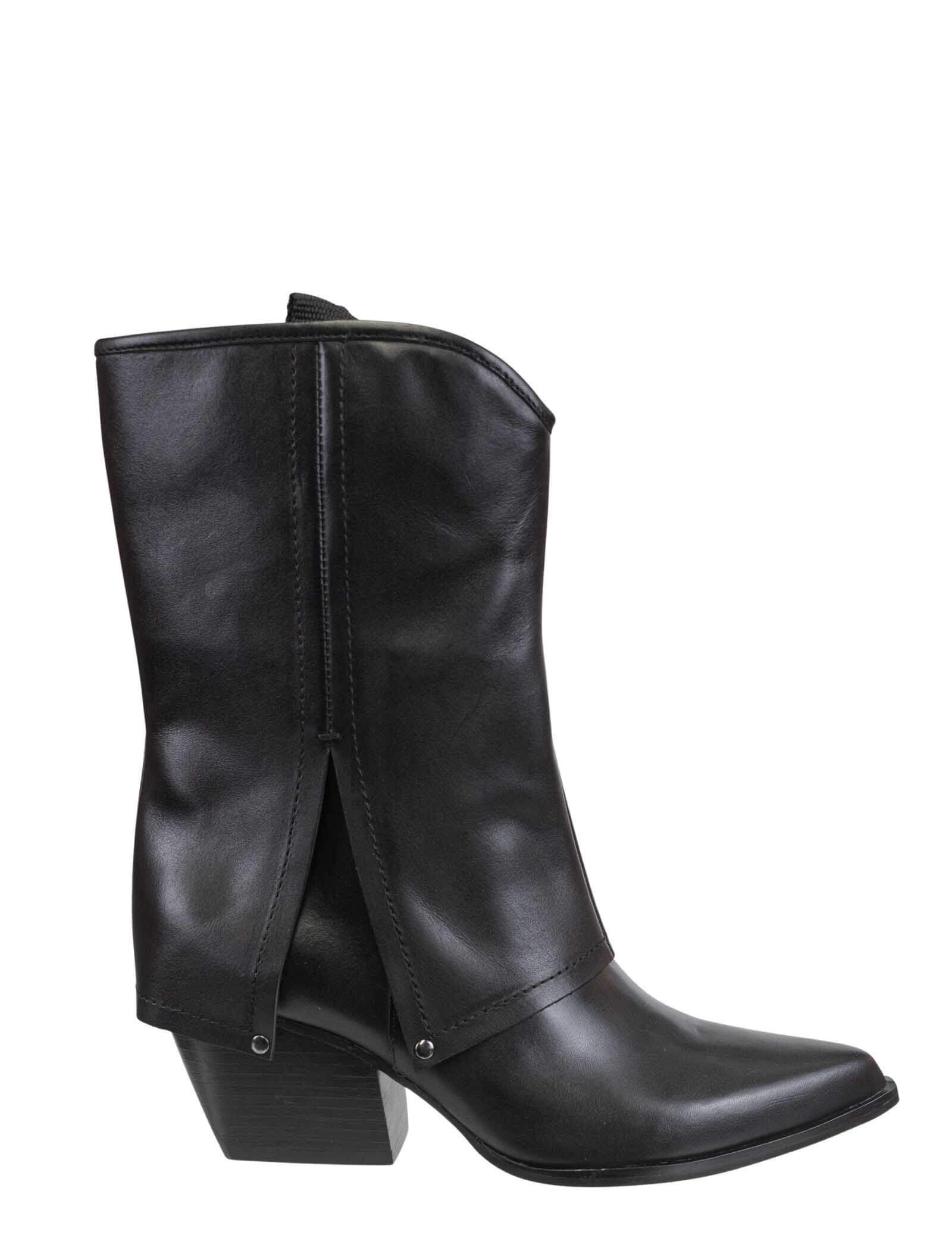 Naked Feet Curio Heeled Mid Shaft Boots
