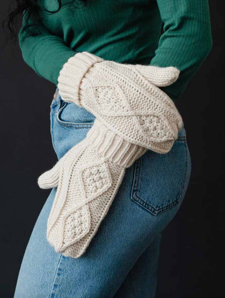 Cable Knit Mittens