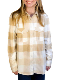 Cotton Flannel Button Up Shirt