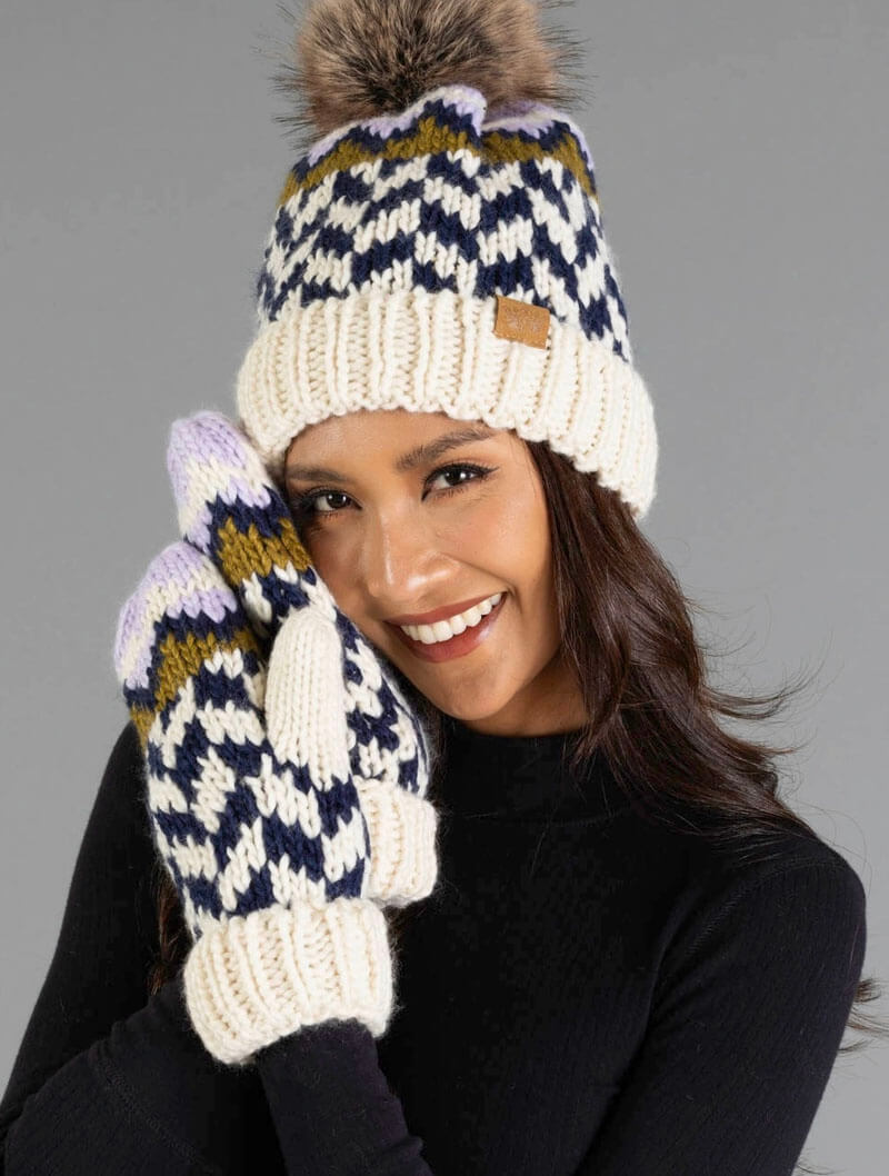 Chevron Mittens