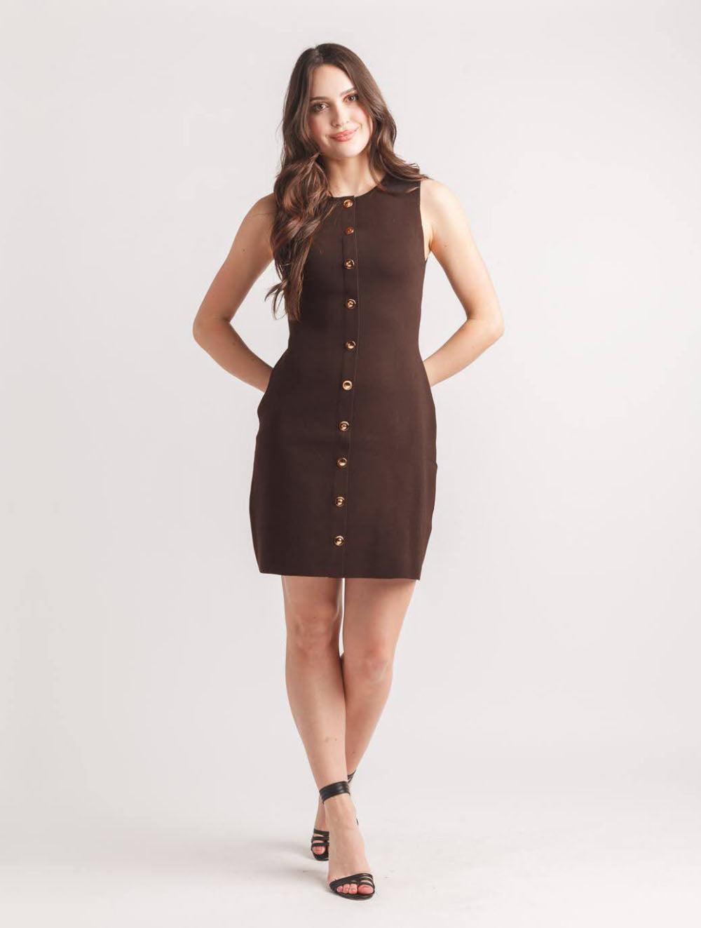 Knit Button Front Dress