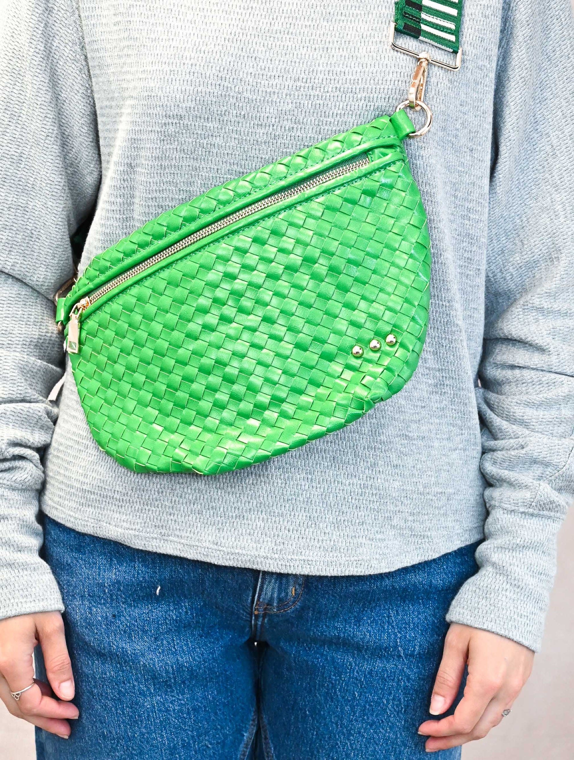 Westlyn Woven Bum Bag with Studded Detail