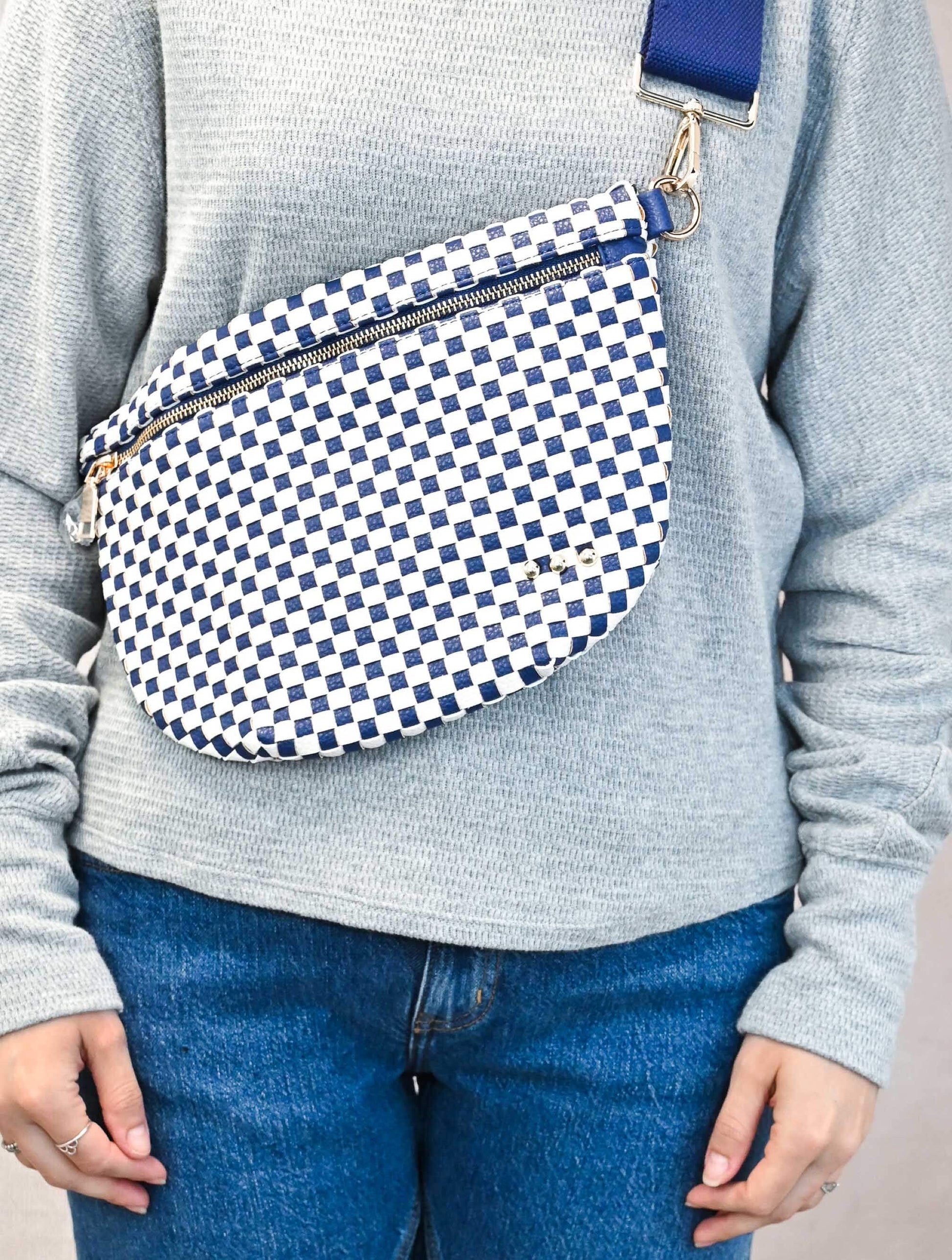Westlyn Woven Bum Bag with Studded Detail