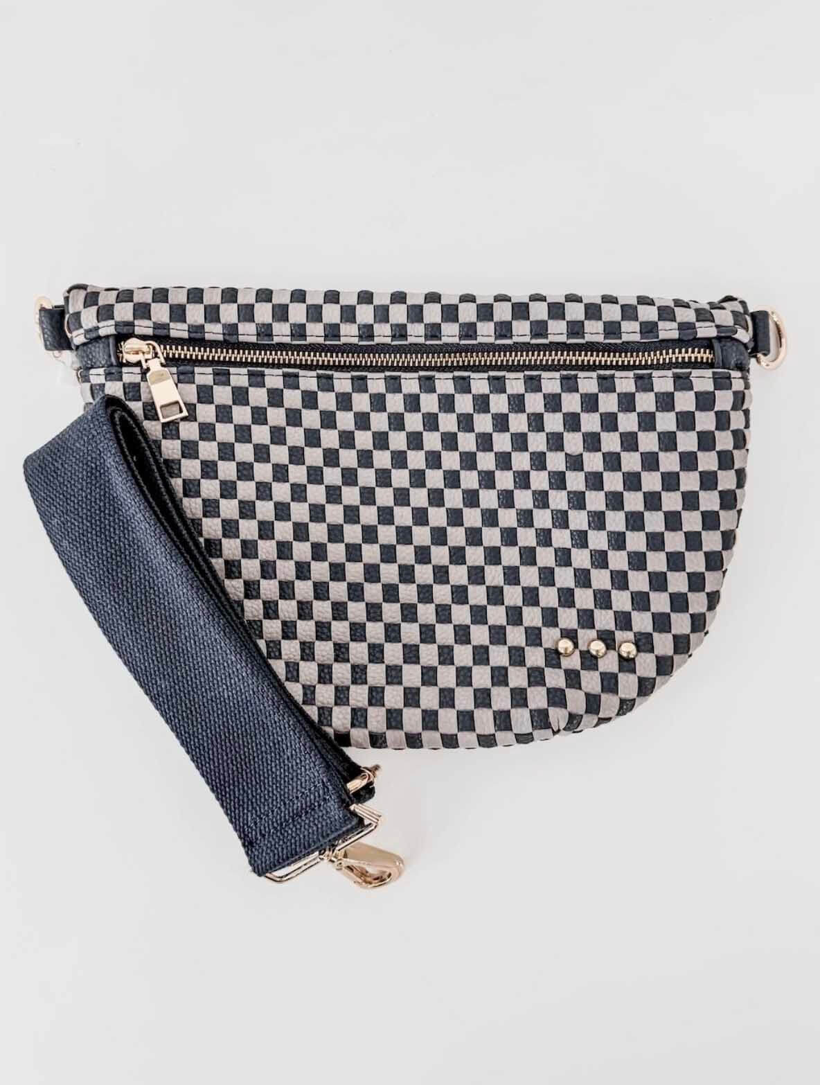 Westlyn Woven Bum Bag with Studded Detail