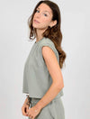 Miva Soft Knit Tank Top in Sage