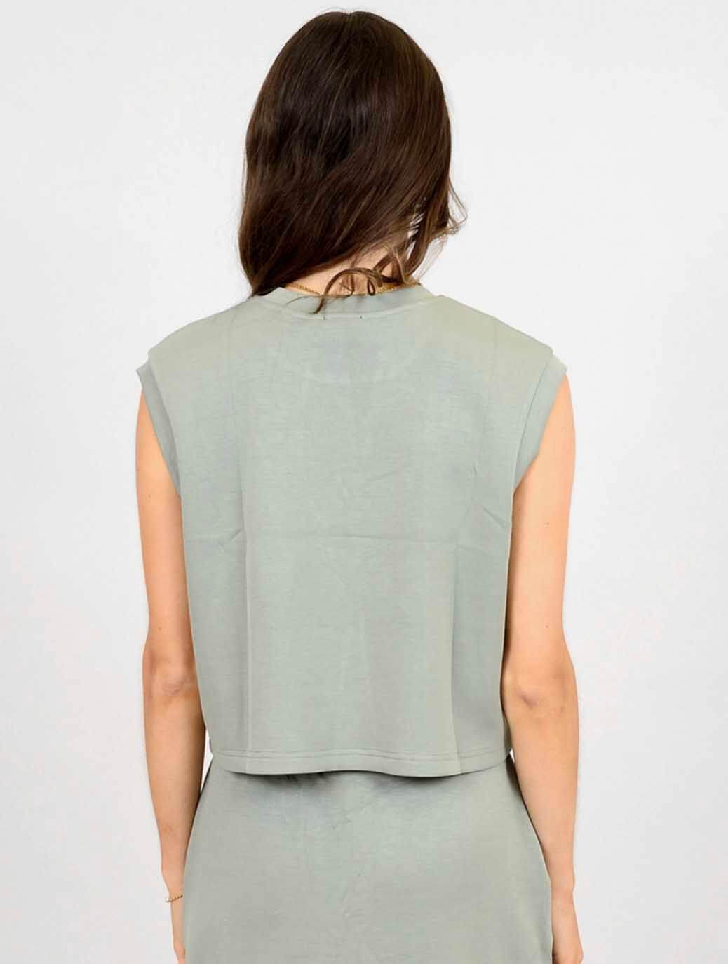 Miva Soft Knit Tank Top in Sage