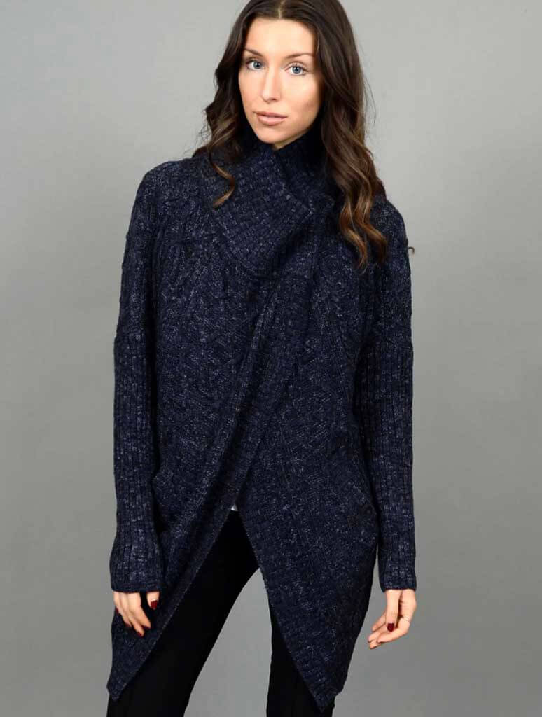 Naheed Long Sleeve Open-Front Cardigan