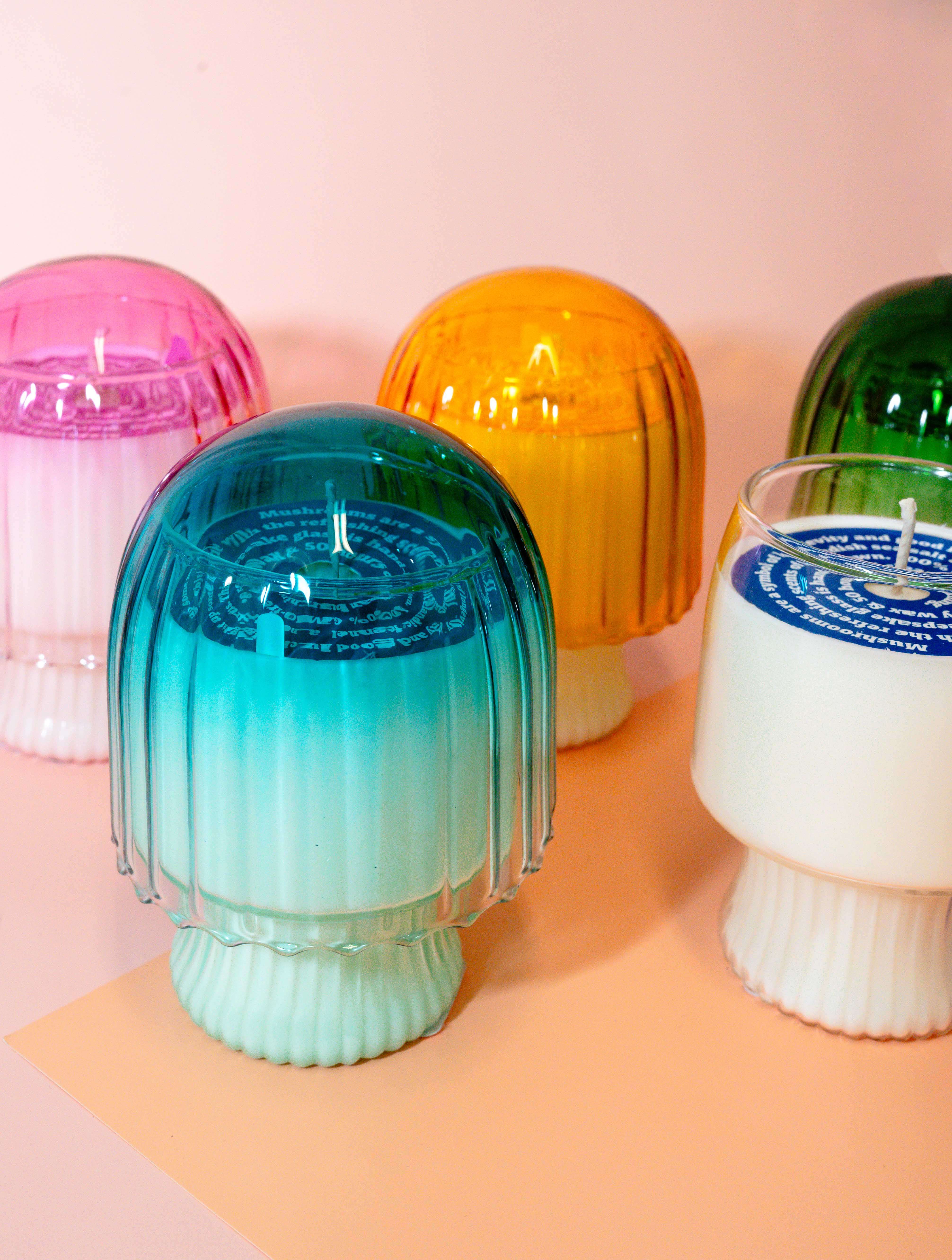 Mushroom Cloche Candle