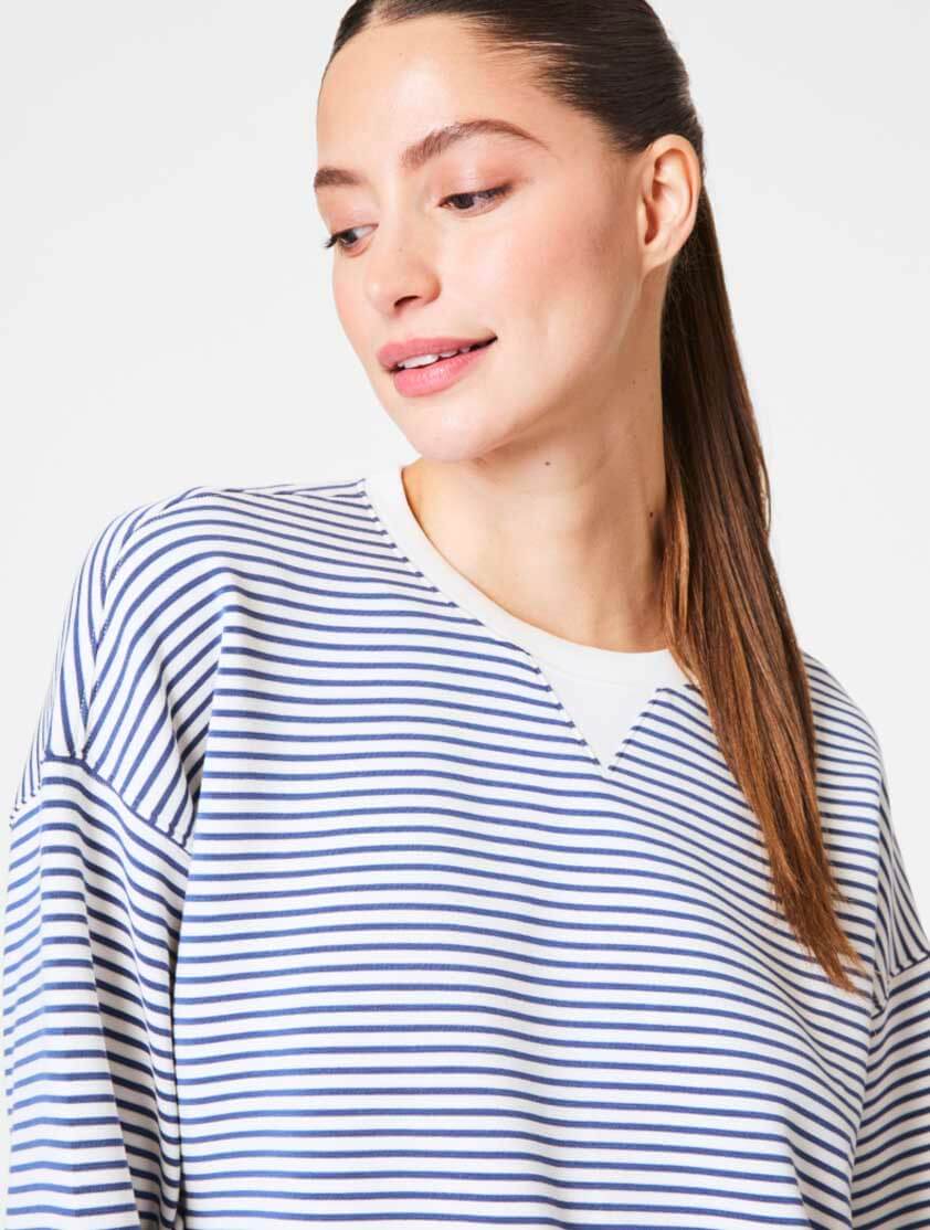 Spanx AirEssentials Striped Crewneck