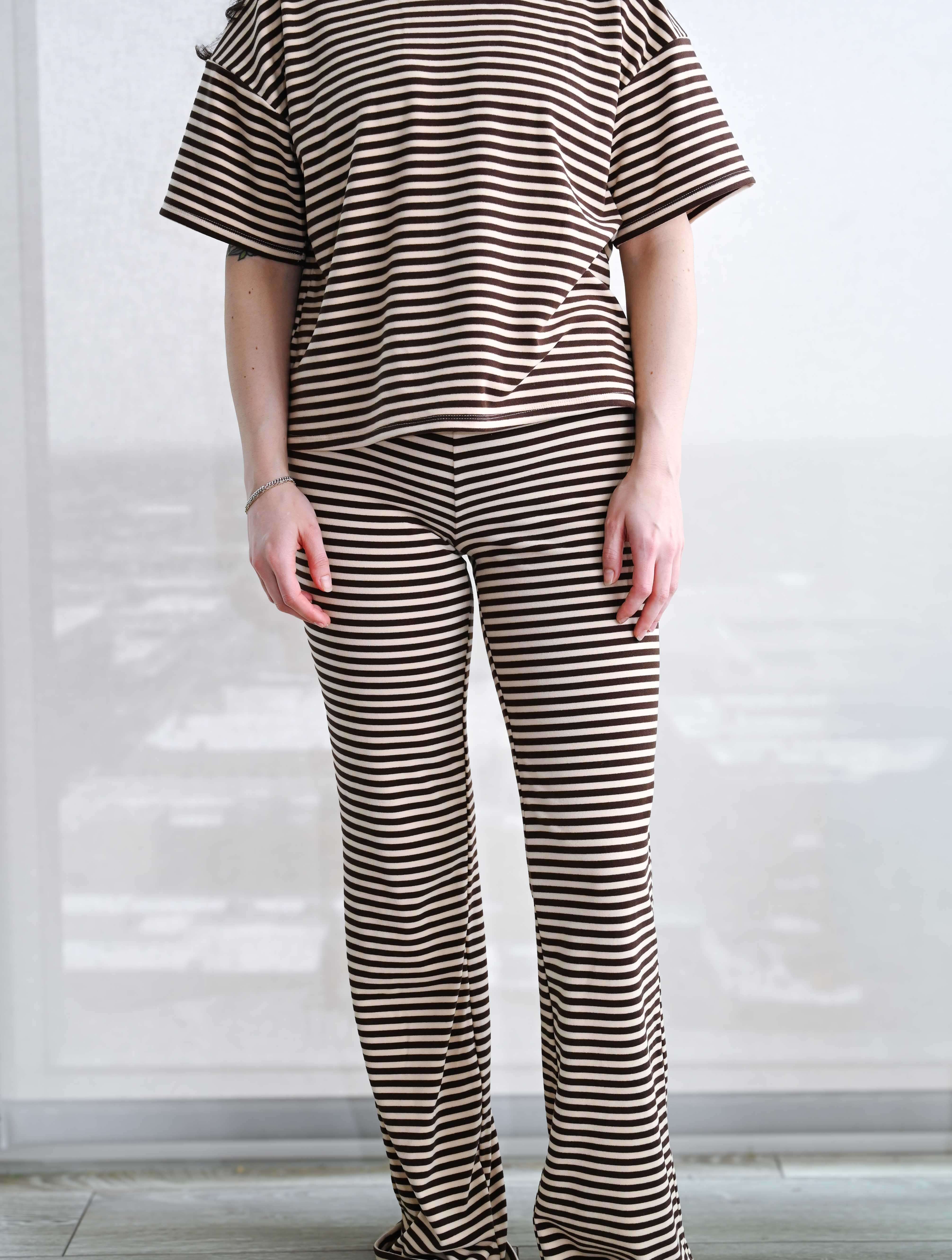 Striped Fleece Pants