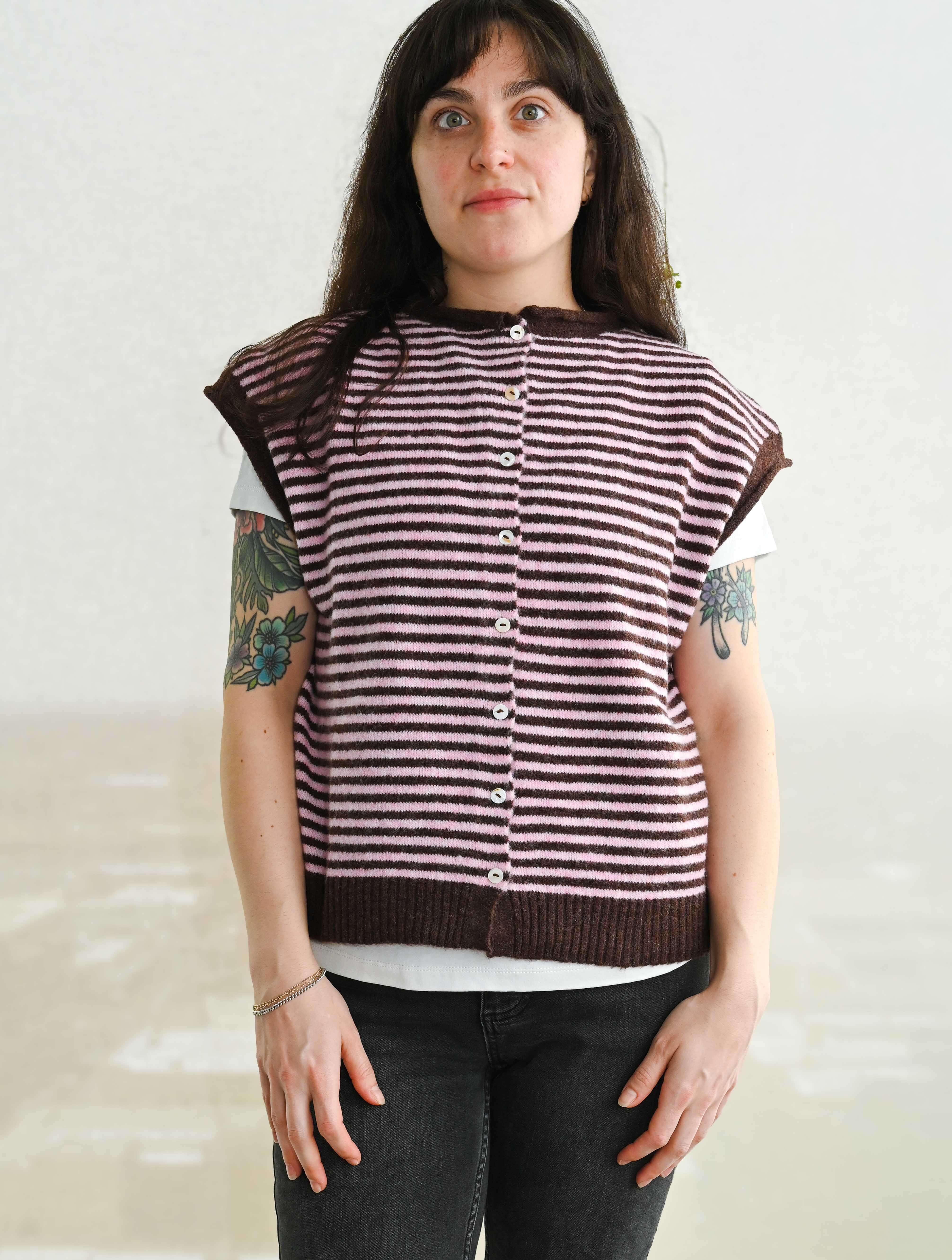 Piper Striped Sweater Vest