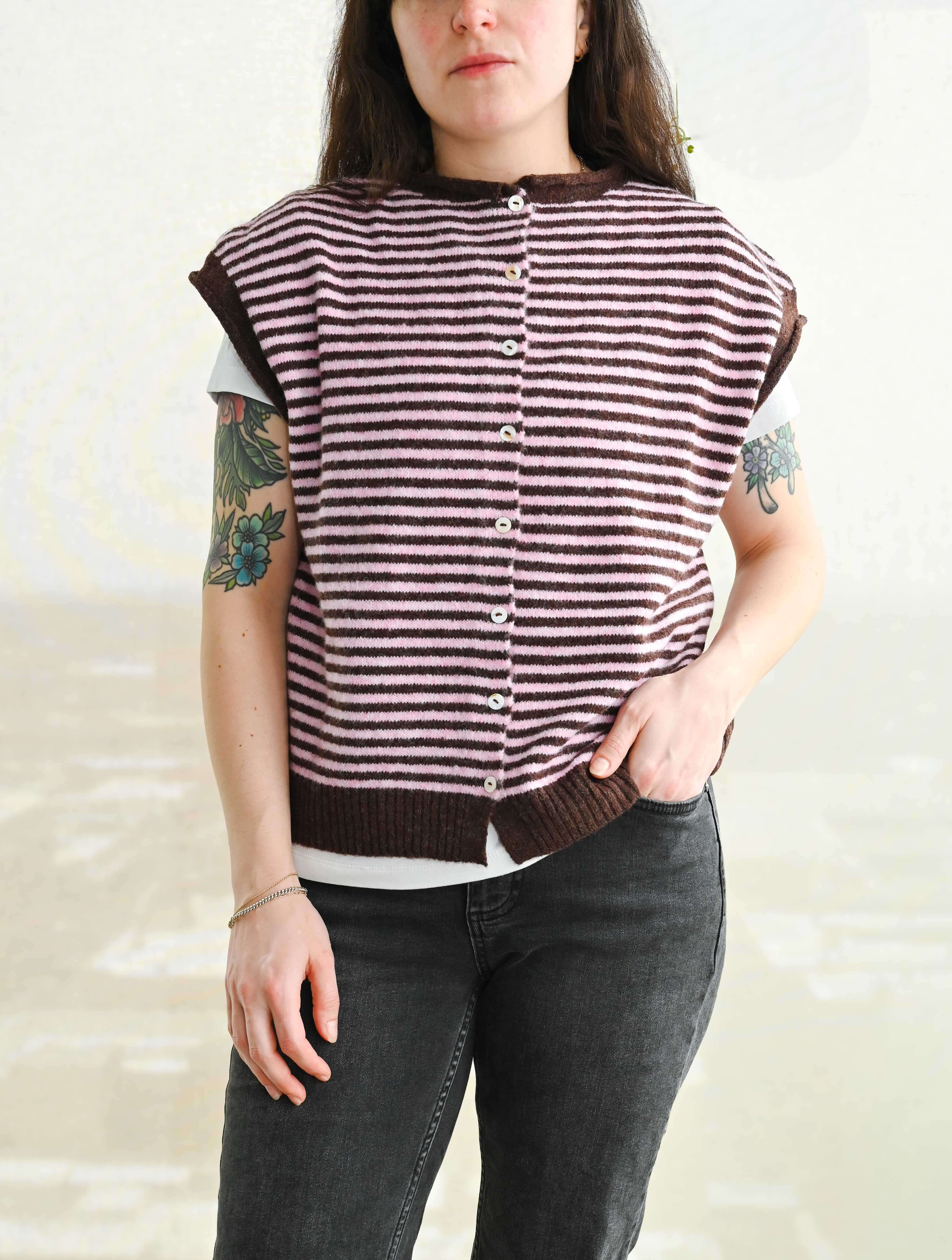 Piper Striped Sweater Vest