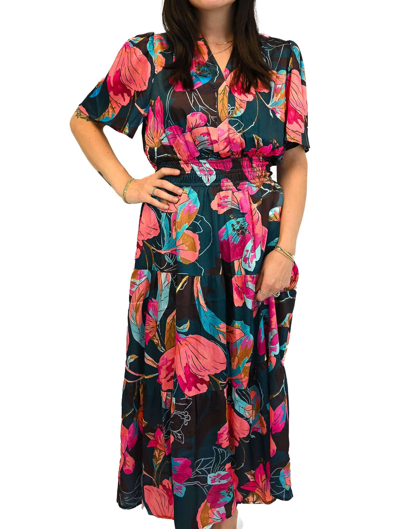 Floral Tiered Maxi Dress