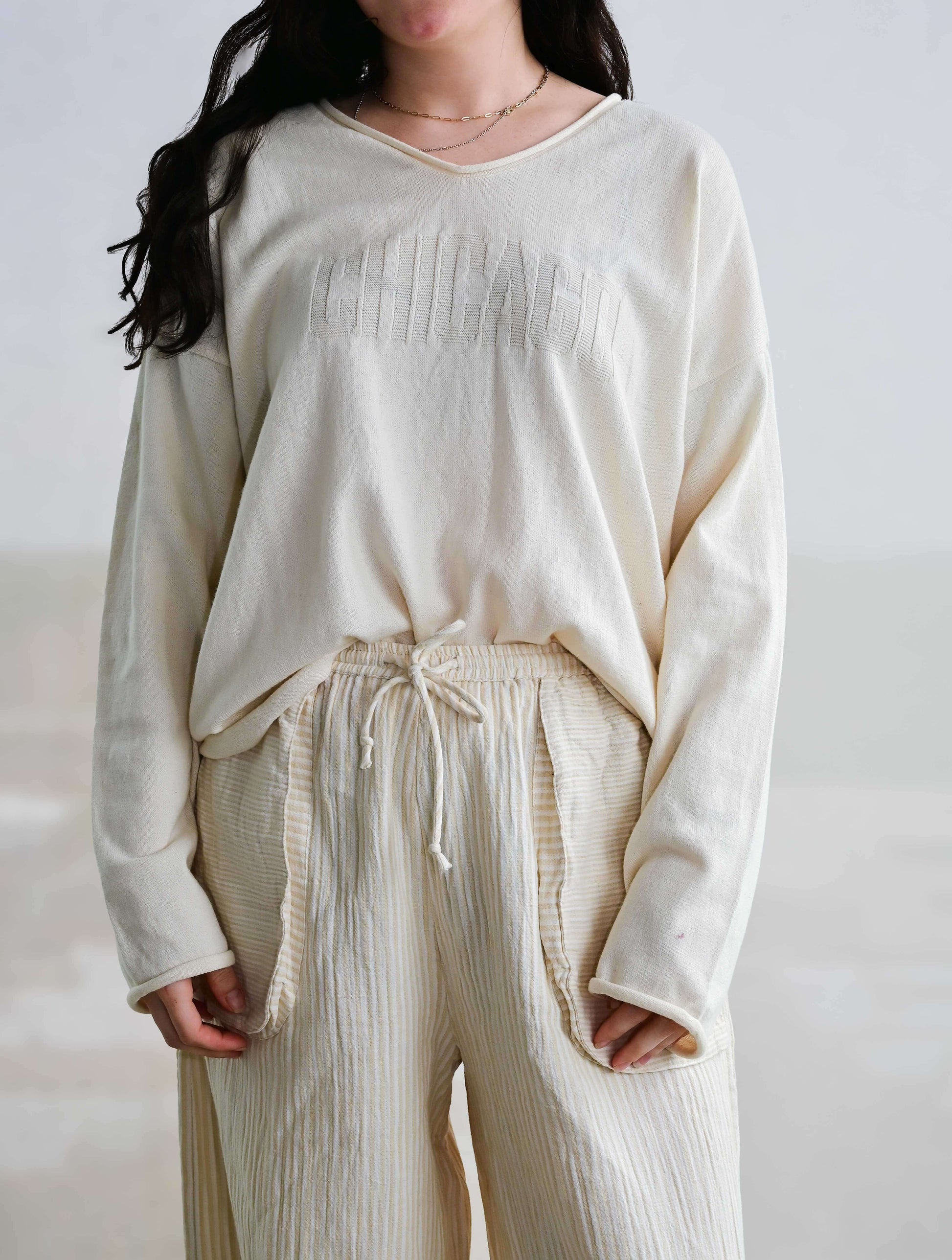 "Chicago" V-Neck Sweater