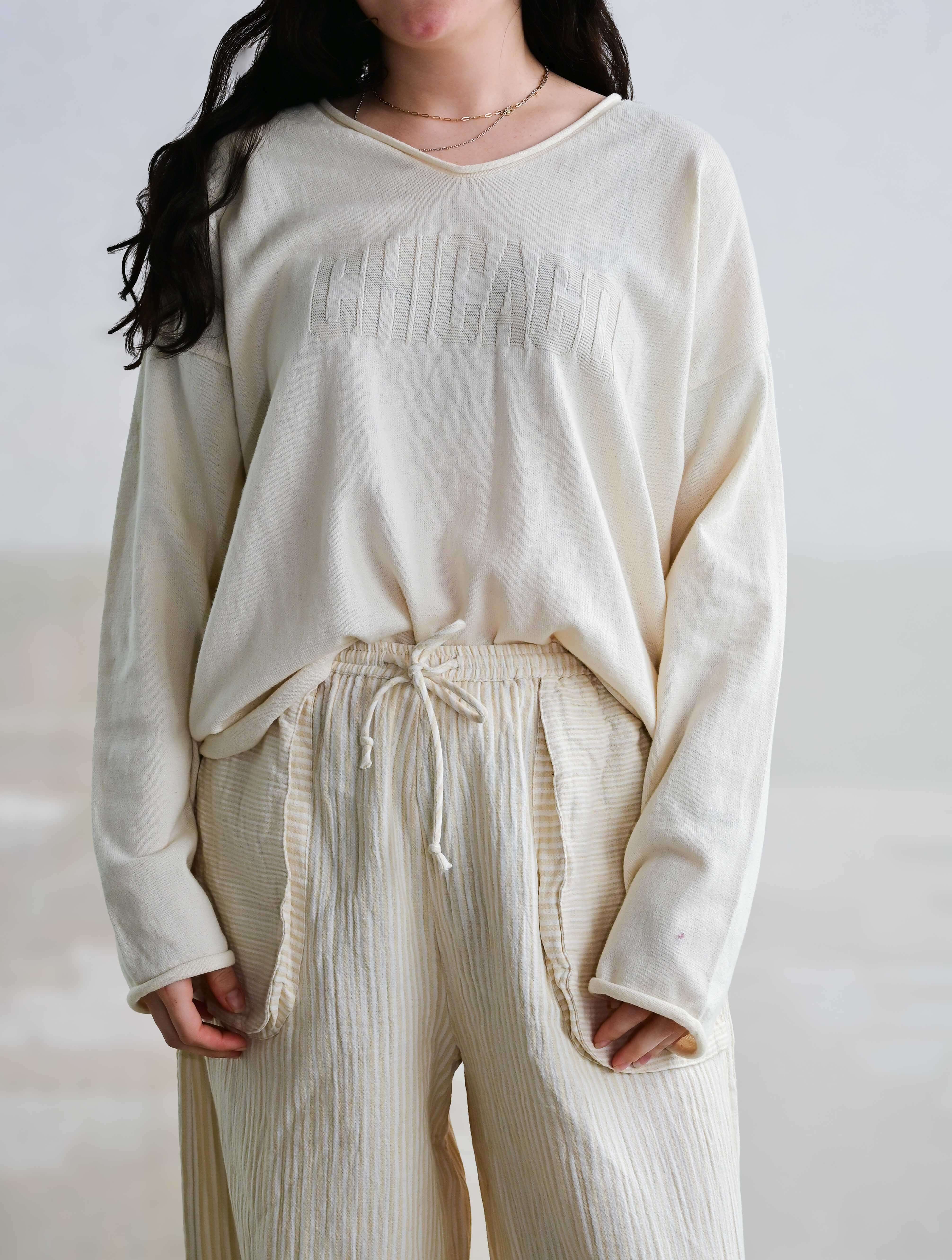 "Chicago" V-Neck Sweater