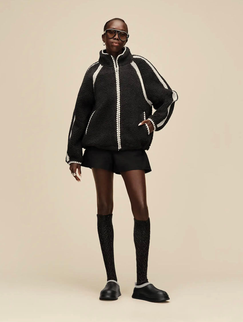 UGG Nikia Crochet UGGfluff Jacket