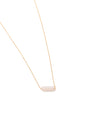 Rose Quartz Bar Necklace in Gold