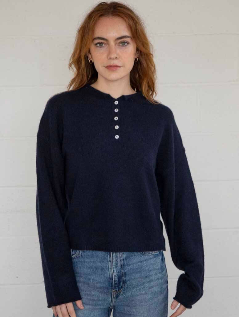 Henley Pullover Sweater